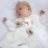 Bamboo White Security Blanket (bear)