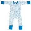 Organic Zip Romper – AUTUMN LEAVES BLUE