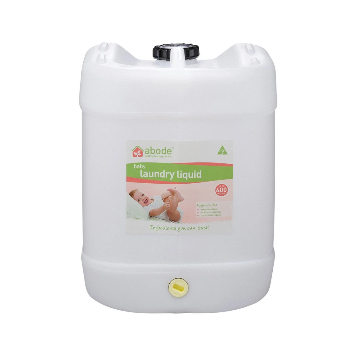 Abode Laundry Liquid Drum With Tap| Baby Fragrance Free|NEW 15L SIZE !| Limited Stock| 1 Abode Laundry Liquid Drum With Tap| Baby Fragrance Free|NEW 15L SIZE !| Limited Stock|