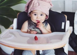 Babyhood|Kaylula Ava Forever High Chair| White& Beech Mix| Includes Food Tray & Cushion Inserts -Baby Products Store Ava High Chair Features 2