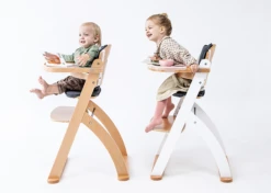 Babyhood|Kaylula Ava Forever High Chair| White& Beech Mix| Includes Food Tray & Cushion Inserts -Baby Products Store Ava High Chair Features 5