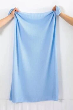 Baby Blanket|Pearl Knit| Pink|Blue|Mantis Green|Grey -Baby Products Store BABY BLUE