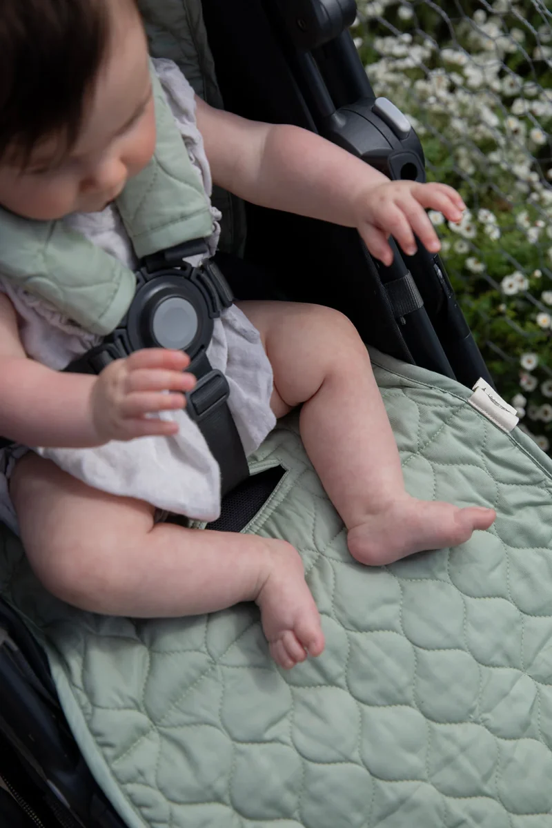 Organic Pram Liner – Sage| By Bubnest| Universal 5 Organic Pram Liner – Sage| By Bubnest| Universal - Image 5