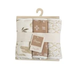 Baby Burp Cloths| Kendi| Safari Animal|By Crane Baby -Baby Products Store BC 120BCS 8 PACKAGING scaled 1