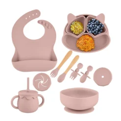Baby Feeding Set 11pc Bundle | Blossom| Silicone -Baby Products Store BLOSSOM FEED KIT ON DISPLAY