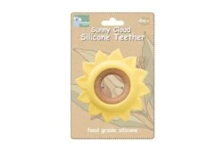 Sunny Yellow Teether Toy| Silicone|By Koala Dream -Baby Products Store BOXED SUN TEETHER scaled 1