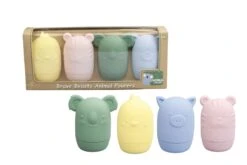 Brave Beasts Animal Pourers 4 Piece Set|- Pastel| Silicone