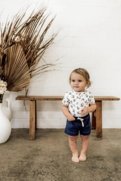 Navy Shorts By Snuggle Huggy Kids