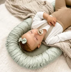 Baby Nest – Sage| Organic Cotton By Bubnest -Baby Products Store Bubnest Baby in Sage Baby Nest therainbowbabe square 01 1254x1268.jpg scaled 1