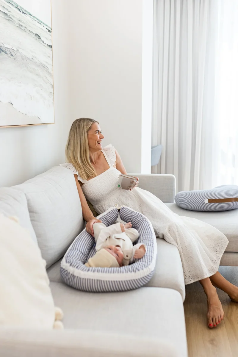 Baby Nest|Nautical Stripe Linen|by BubNest 4 Baby Nest|Nautical Stripe Linen|by BubNest - Image 4