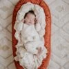 Organic Baby Nest – Terracotta Linen| Limited Stock So Be Quick
