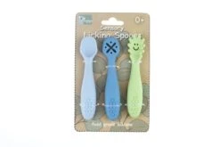 Blue|Sensory Silicone Licking Spoons By Koala Dream
