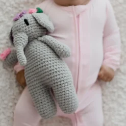 Baby Zippered Romper | Twilight| By Zoe Sage -Baby Products Store CLOSE UP COMFORTER AND TWILIGHT scaled 1