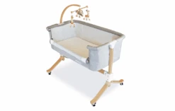 Kaylula Co Sleeper Cradle| Breath Ezi Quilted Mattress Included| Toy Stand And Toys Included -Baby Products Store Co Sleeper Cradle Drop Side Down