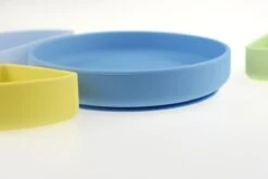 Divided Parting Plates| Fun 4 Piece Silicone Set -Baby Products Store DIVIDED PLATES scaled 1