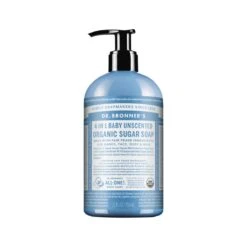 Dr. Bronner’s Organic Pump Soap (Sugar 4-in-1) Baby Unscented 355 Ml