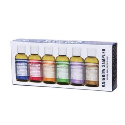 Dr Bronner’s Pure-Castile Soap Liquid Rainbow Sampler ( Hemp 18- In 1) 59 Ml X 6 Pack