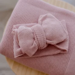 Knitted Oversized Topknot | Flamingo Pink -Baby Products Store FLAMINGO PINK HEADBAND scaled 1