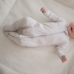 Baby Zippered Romper | Storm| By Zoe Sage -Baby Products Store FULL STORM BUBBA scaled 1