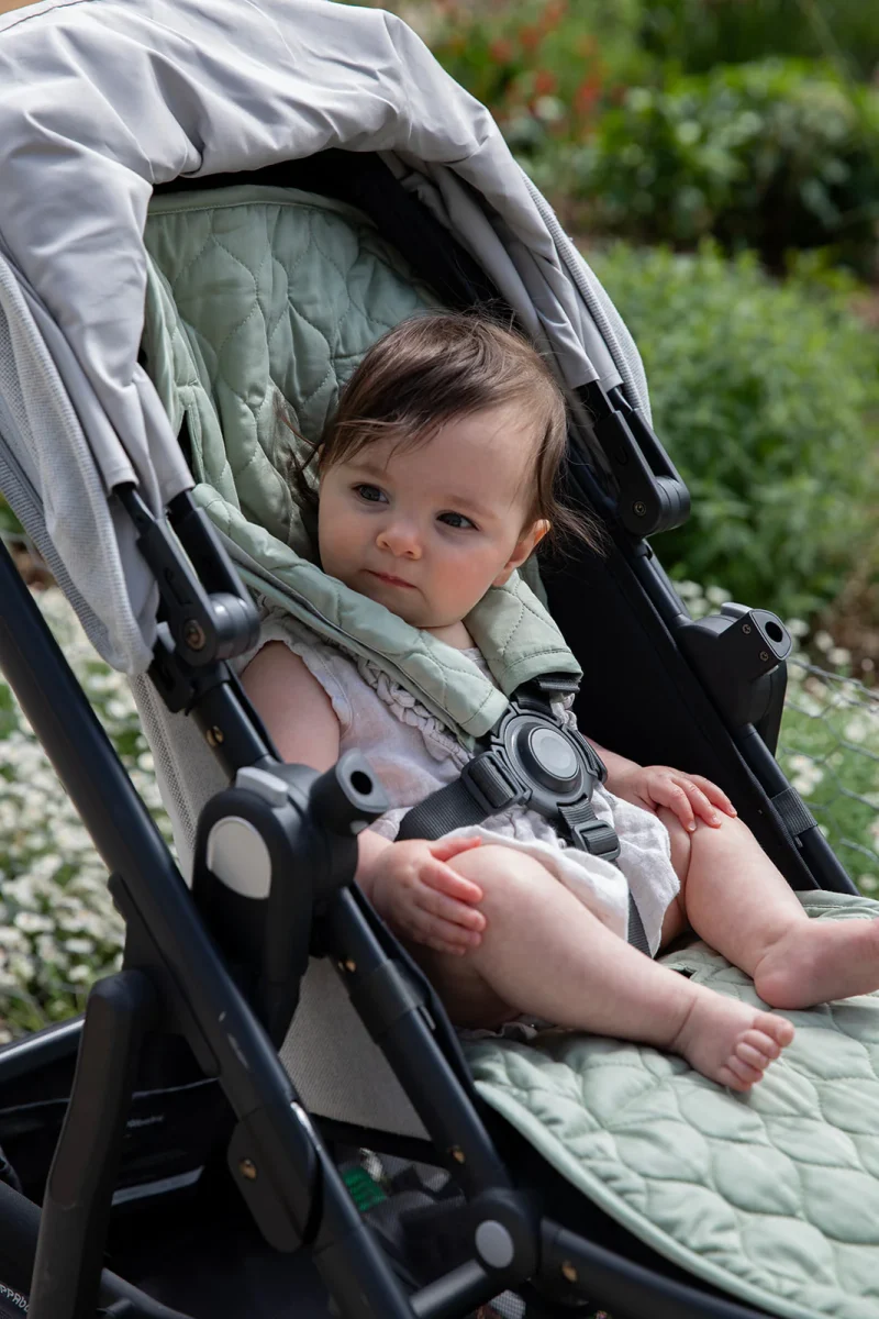 Organic Pram Liner – Sage| By Bubnest| Universal 1 Organic Pram Liner – Sage| By Bubnest| Universal