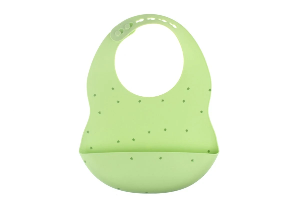 Bib|Starry Night Silicone|Green 1 Bib|Starry Night Silicone|Green