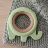 Baby|Silicone Elephant Teether|Green