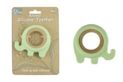 Baby|Silicone Elephant Teether|Green -Baby Products Store GREEN TEETHER ELEPHANT scaled 1