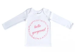 Organic Cotton Long Sleeve Baby T-Shirt – HELLO GORGEOUS PINK