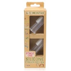 Jack N Jill Silicone Finger Brush Stage One 6-12M ( X 2 Pack)| Bulk Bundle X 4