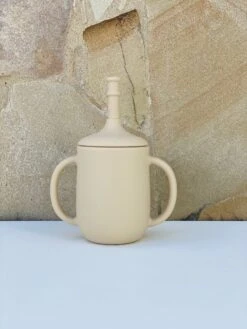 Silicone Sippy Cup By Charlie Wags -Baby Products Store LATTE SIPPY CUP scaled 1