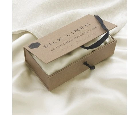 LINEN COLOUR| SILK LINEN PILLOWCASE| SINGLE STANDARD|51X76CM 4 LINEN COLOUR| SILK LINEN PILLOWCASE| SINGLE STANDARD|51X76CM - Image 5