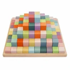 Large Stepped Block Set In Rainbow And Pastel| By My Happy Helpers -Baby Products Store Large Stepped Block Set 4 PASatel
