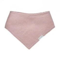DRIBBLE BIB| LINEN | DUSTY PINK| By Little Milko