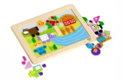 MAGNETIC PUZZLE BOARD- FARM By Tooky Toys