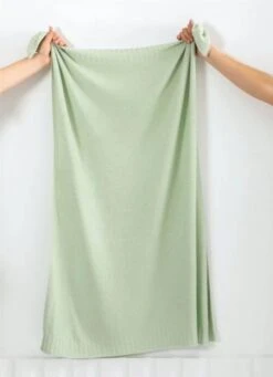 Baby Blanket|Pearl Knit| Pink|Blue|Mantis Green|Grey -Baby Products Store MANTIS GREENSAGE Blanket