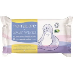 Natracare Organic Cotton Baby Wipes X 50 Pack| Bulk Buy 4