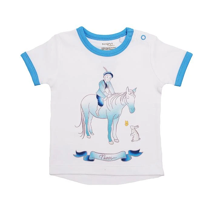 Organic Cotton Short Sleeve Baby T-Shirt – Springtime Prince 1 Organic Cotton Short Sleeve Baby T-Shirt – Springtime Prince