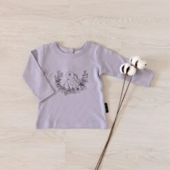 Bunny Print Long Sleeve Tee | Only Size 000 Left So Be Quick !