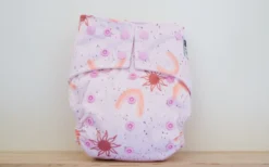Modern Cloth Nappies| Shell Only| Pink Suns