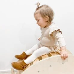 Boat Rocker And Wooden Climber -Baby Products Store PLAYING ON THE BOAT ROCKER scaled 1