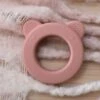 Baby|Sensory Silicone Bear Teether|Pink