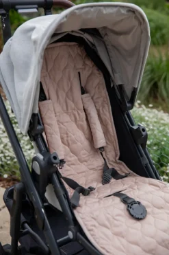 Organic Pram Liner – Latte| By Bubnest -Baby Products Store PRAM LINER LATTE scaled 1