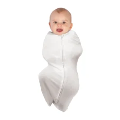 BAMBOO SWADDLEPOUCH SMALL 0-3M 0.2 TOG – BRIGHT WHITE By BabyStudio