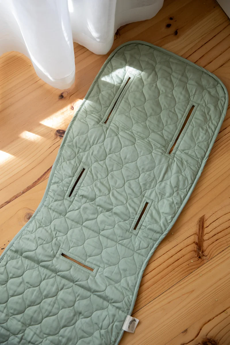 Organic Pram Liner – Sage| By Bubnest| Universal 6 Organic Pram Liner – Sage| By Bubnest| Universal - Image 6