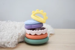 Baby Sensory Rainbow Stacking Teether| Silicone| Koala Dream -Baby Products Store STACKING TOY