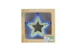 BLUE/GREEN|STACKING STARS 5 PC SILICONE SET
