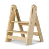 Steps2 Learning Adjustable Folding Step Stool – Varnish