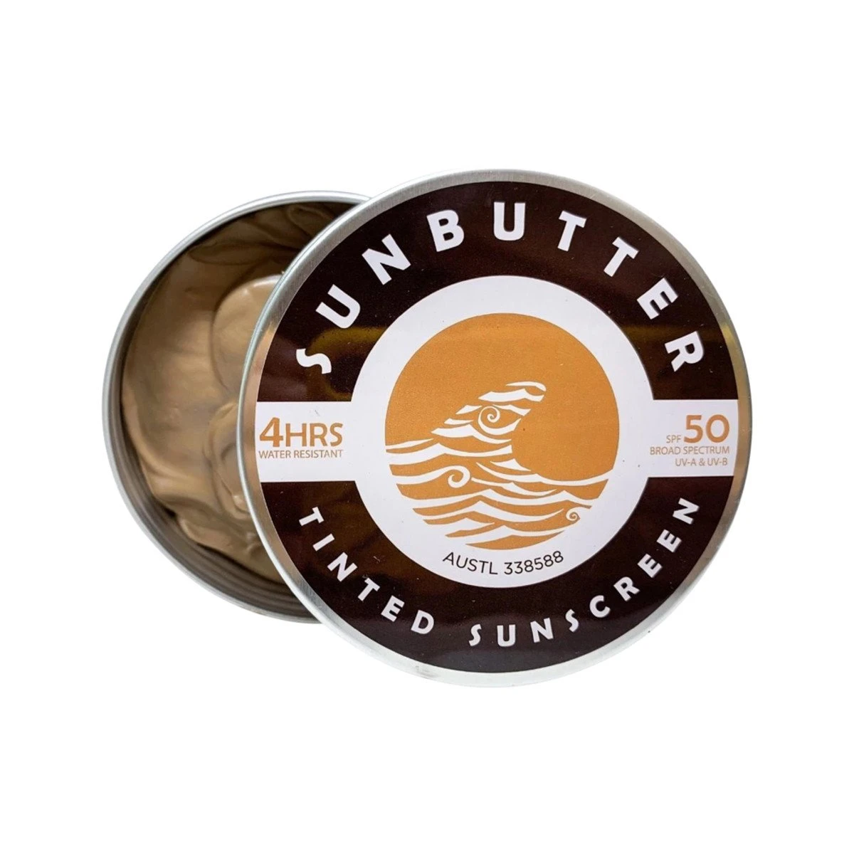 SunButter Skincare Tinted Sunscreen SPF 50 Tin| 100g 1 SunButter Skincare Tinted Sunscreen SPF 50 Tin| 100g