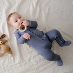 Baby Zippered Romper | Horizon| By Zoe Sage -Baby Products Store TEETHER HORION scaled 1