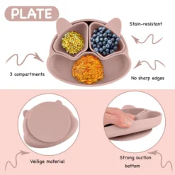 Baby Feeding Set 11pc Bundle | Blossom| Silicone -Baby Products Store THE BLOSSOM BOWL STATS